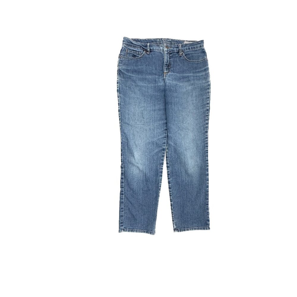Gloria Vanderbilt Amanda 2.0 Slim Leg Women's size 8 Dark Wash Blue‎ Denim Jeans